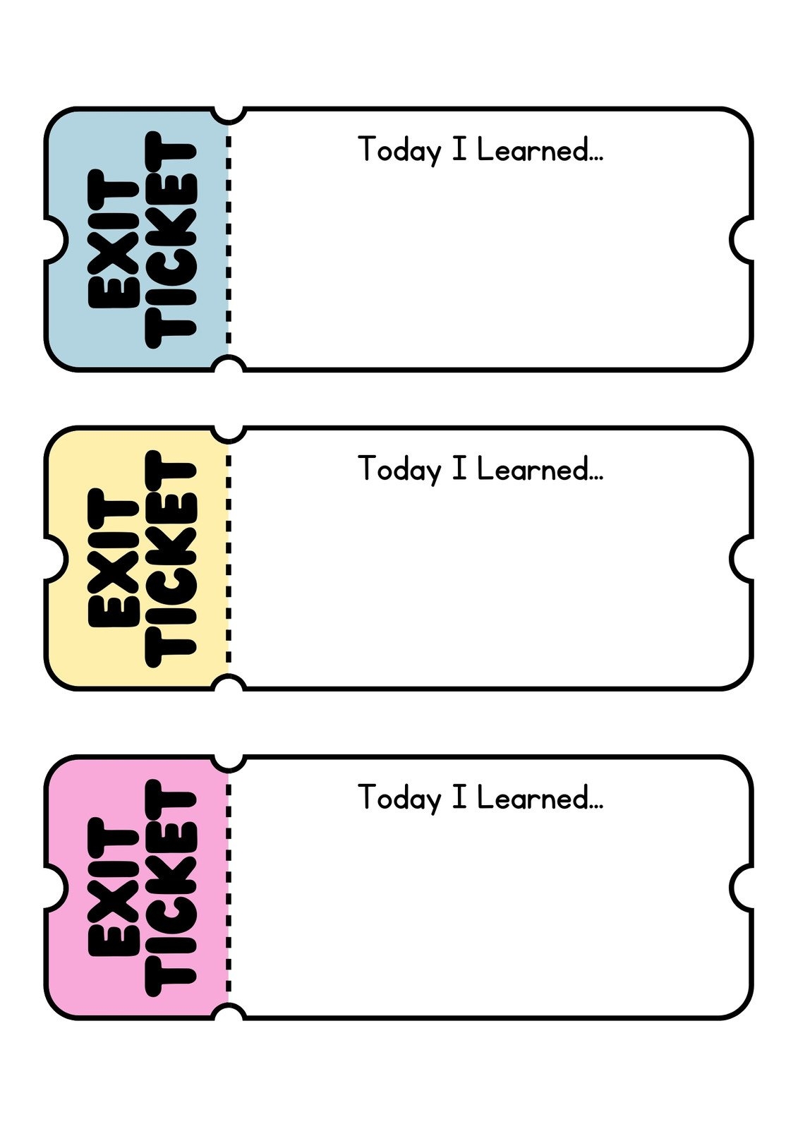 Free Printable Exit Ticket Templates You Can Customize Canva Free Printable Exit Ticket Templates You Can Customize Canva