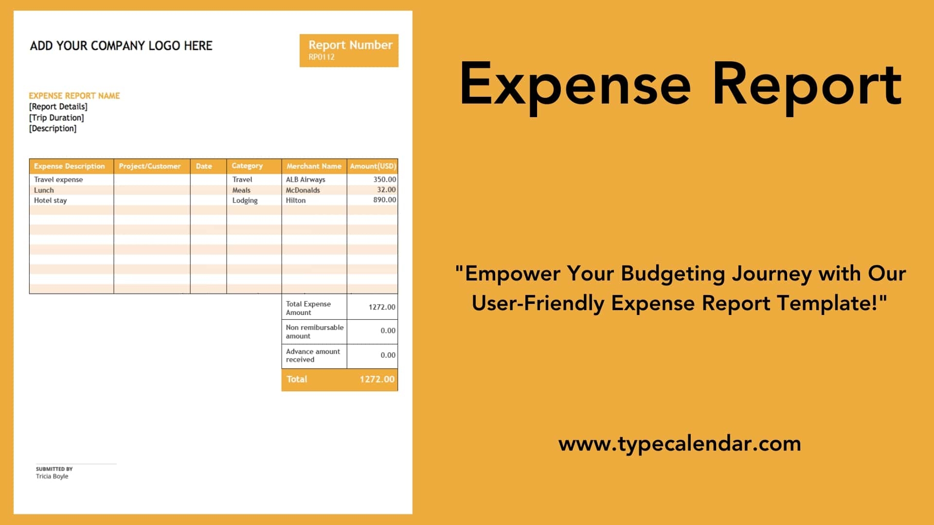 Free Printable Expense Report Templates Excel Word PDF Small Business Free Printable Expense Report Templates Excel Word PDF Small Business