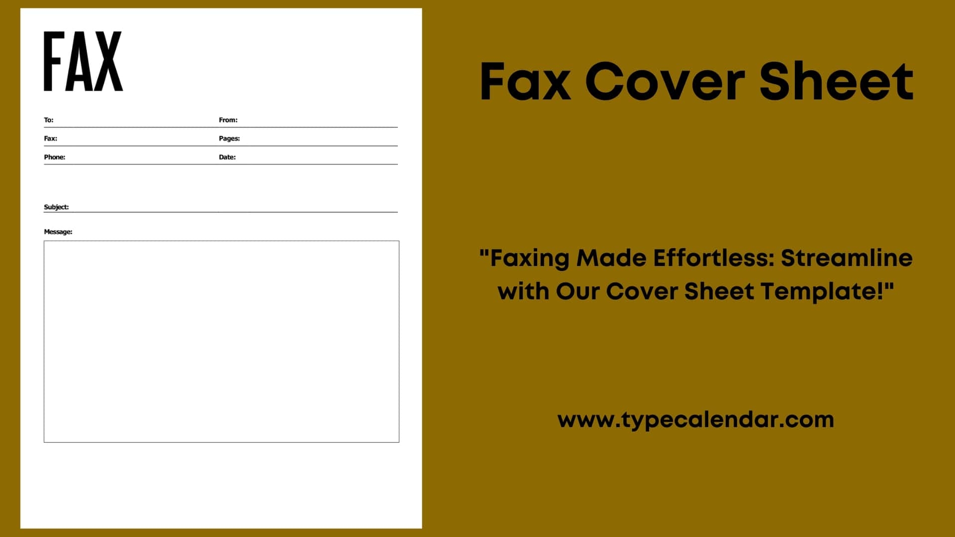Printable Fax Cover Page Template Printable Fax Cover Page Template