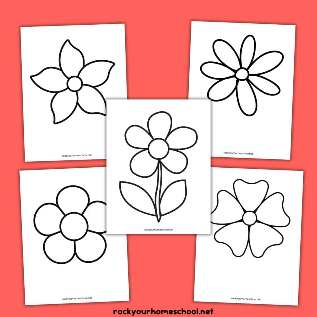 Free Printable Flower Templates Rock Your Homeschool Free Printable Flower Templates Rock Your Homeschool