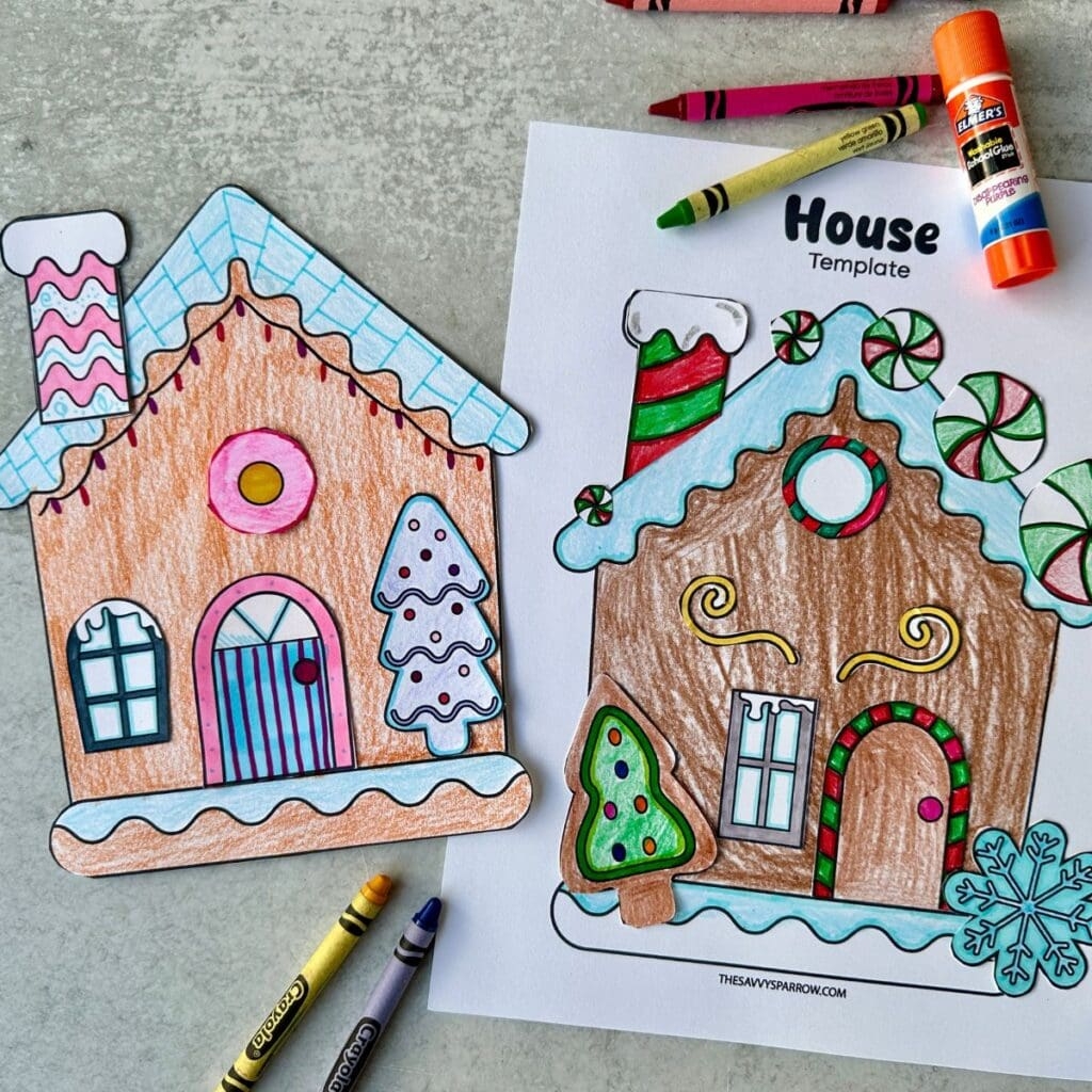 Gingerbread House Template Free Printable Gingerbread House Template Free Printable