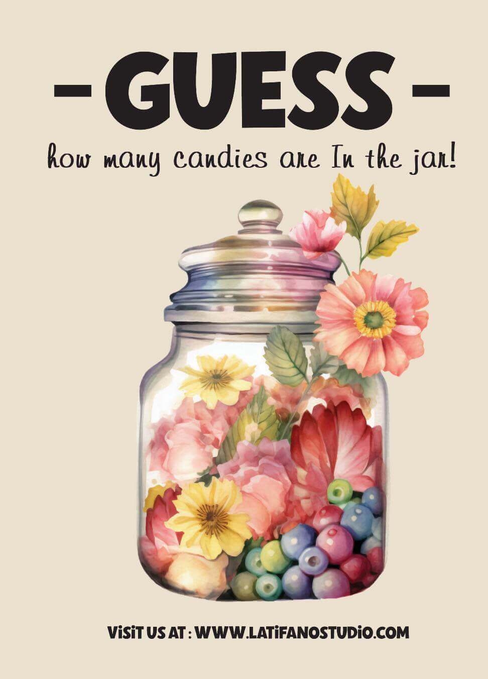 Free Printable Guess The Candy In The Jar Game Guess The Candy In The Jar Free Printable Guess The Candy In The Jar Game Guess The Candy In The Jar