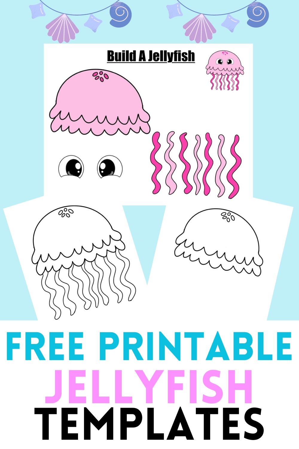 Free Printable Jellyfish Craft Template For Kids Free Printable Jellyfish Craft Template For Kids
