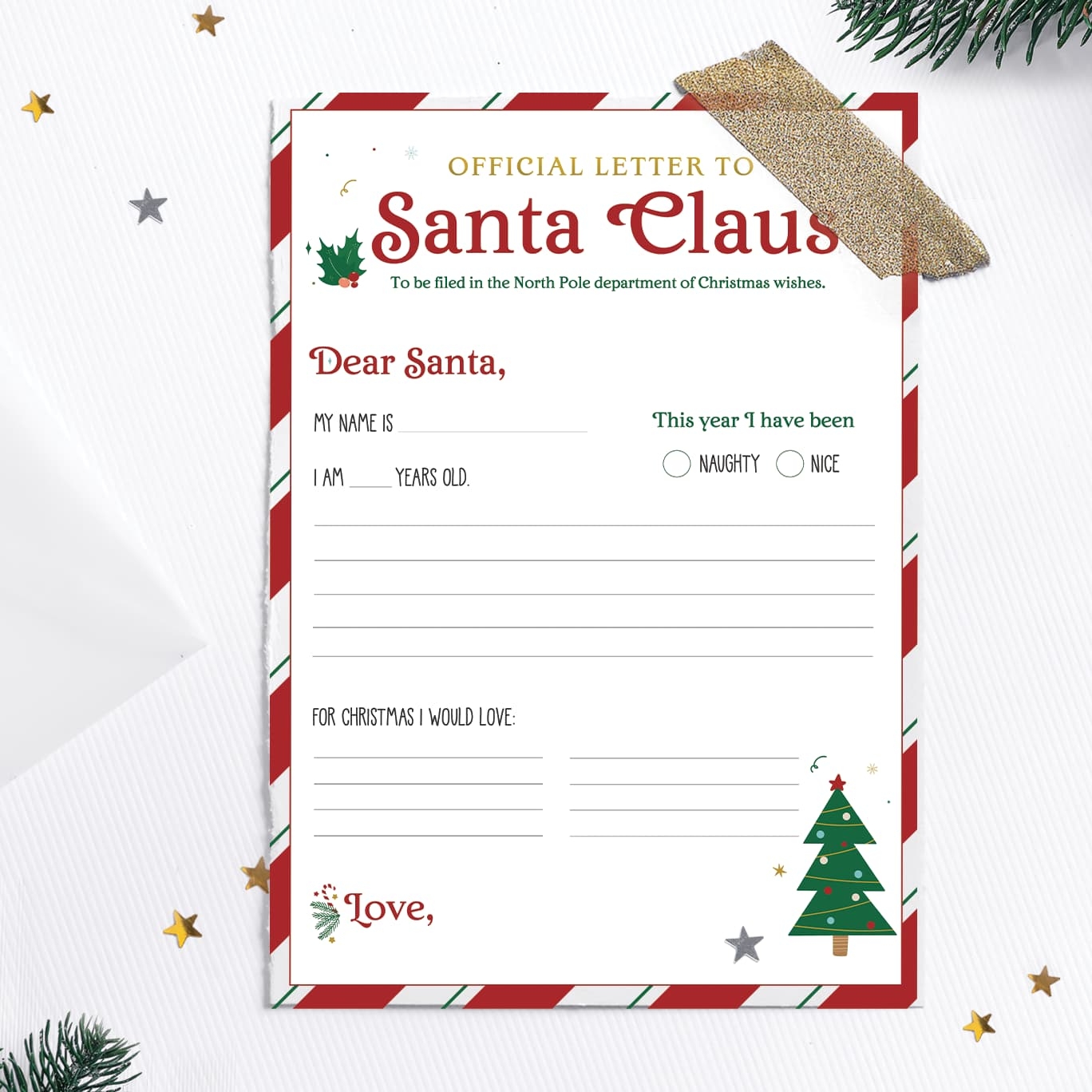 Free Printable Letter Templates From Santa Free Printable Letter Templates From Santa