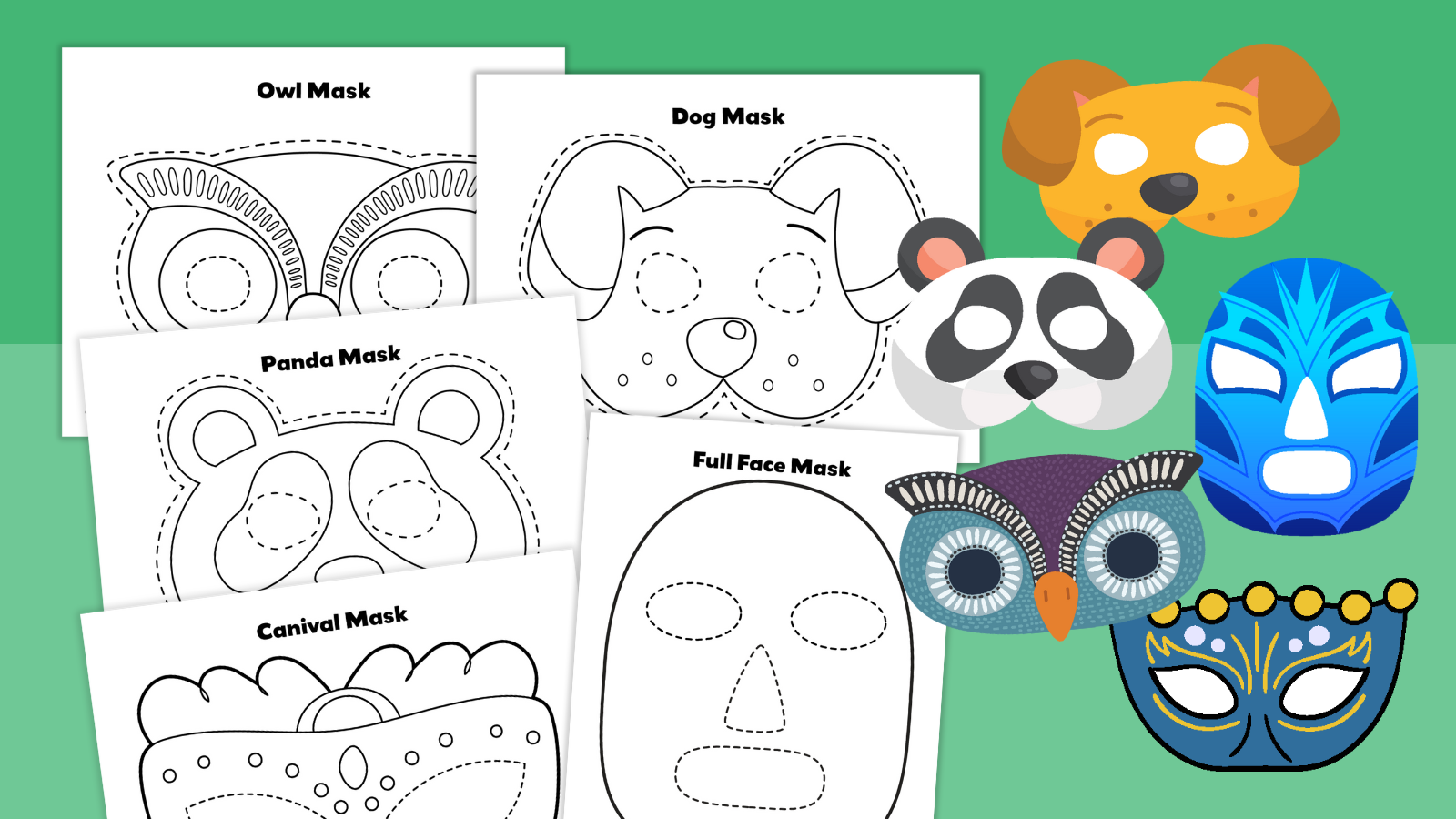 Mask Template Printable Mask Template Printable