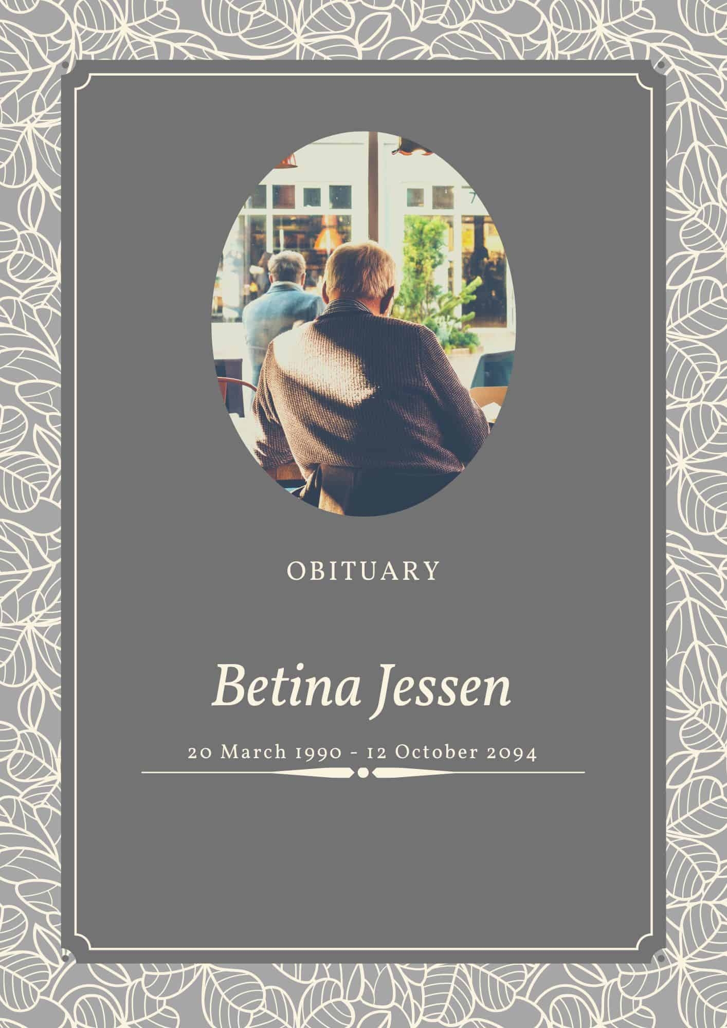 Free Printable Obituary Templates Word PDF Mother Father Grandmother Free Printable Obituary Templates Word PDF Mother Father Grandmother