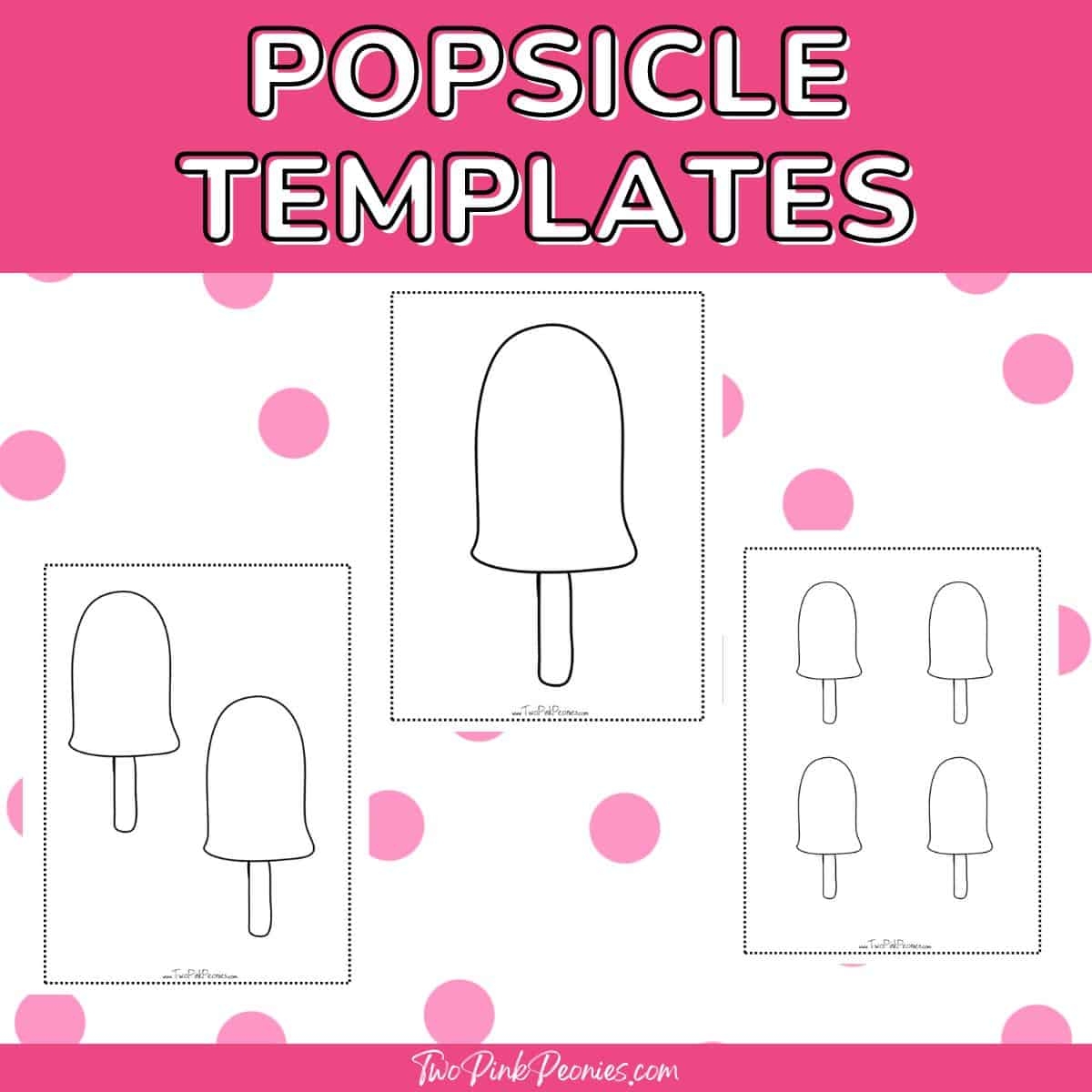 Free Printable Popsicle Templates Instant Download 3 Sizes Free Printable Popsicle Templates Instant Download 3 Sizes