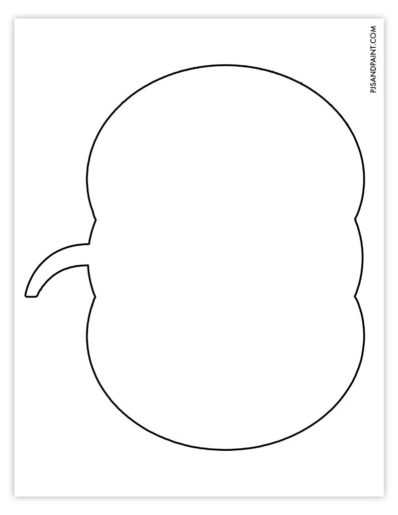 Printable Large Pumpkin Template Printable Large Pumpkin Template