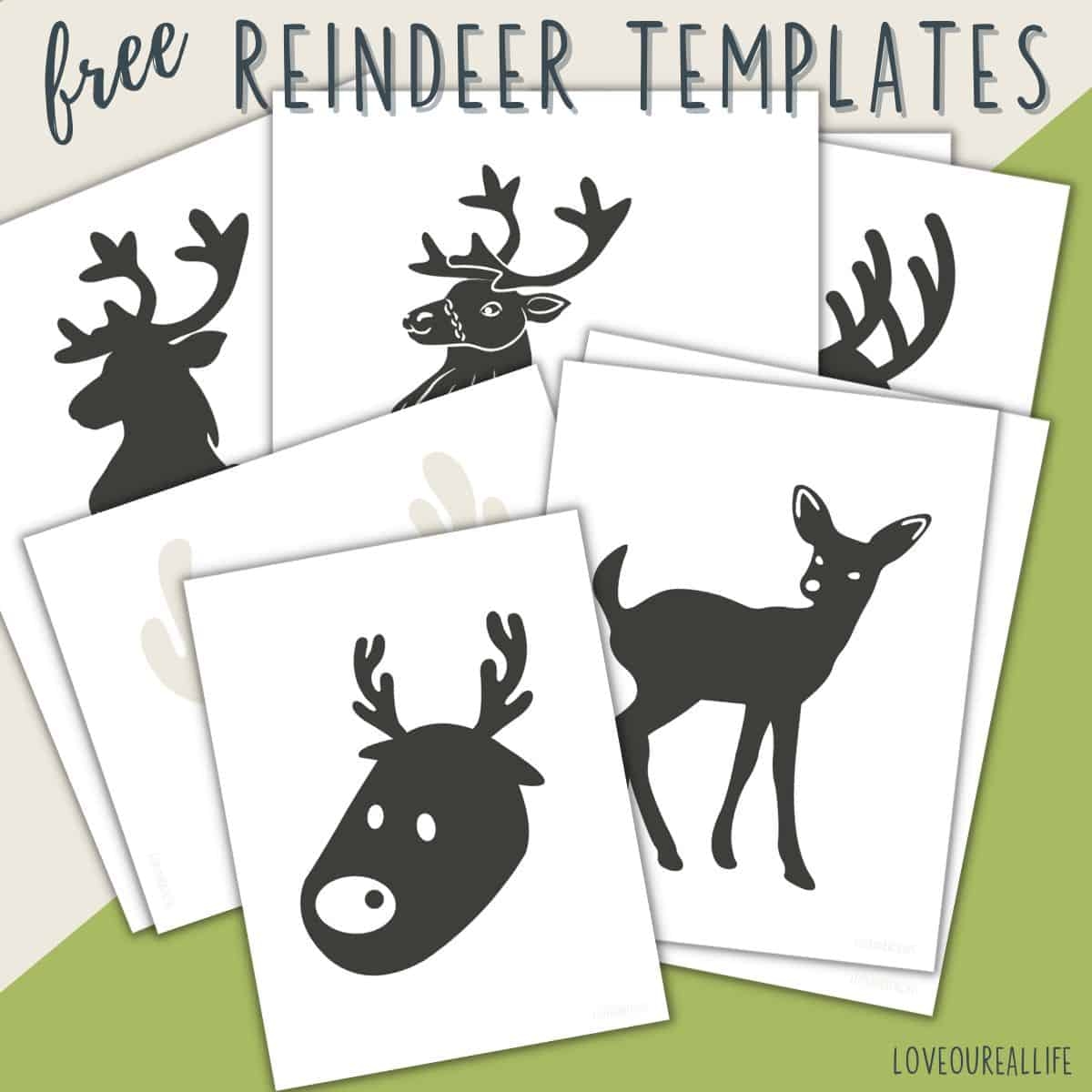 FREE Printable Reindeer Template Paper Craft For Kids Love Our Real Life FREE Printable Reindeer Template Paper Craft For Kids Love Our Real Life