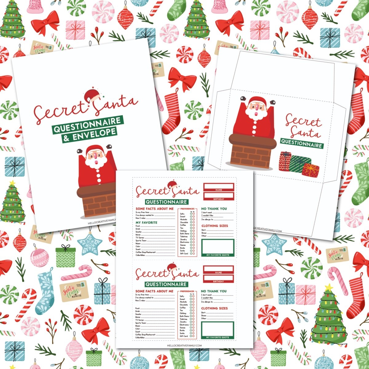 Free Printable Secret Santa Form 20 Secret Santa Gift Ideas Free Printable Secret Santa Form 20 Secret Santa Gift Ideas