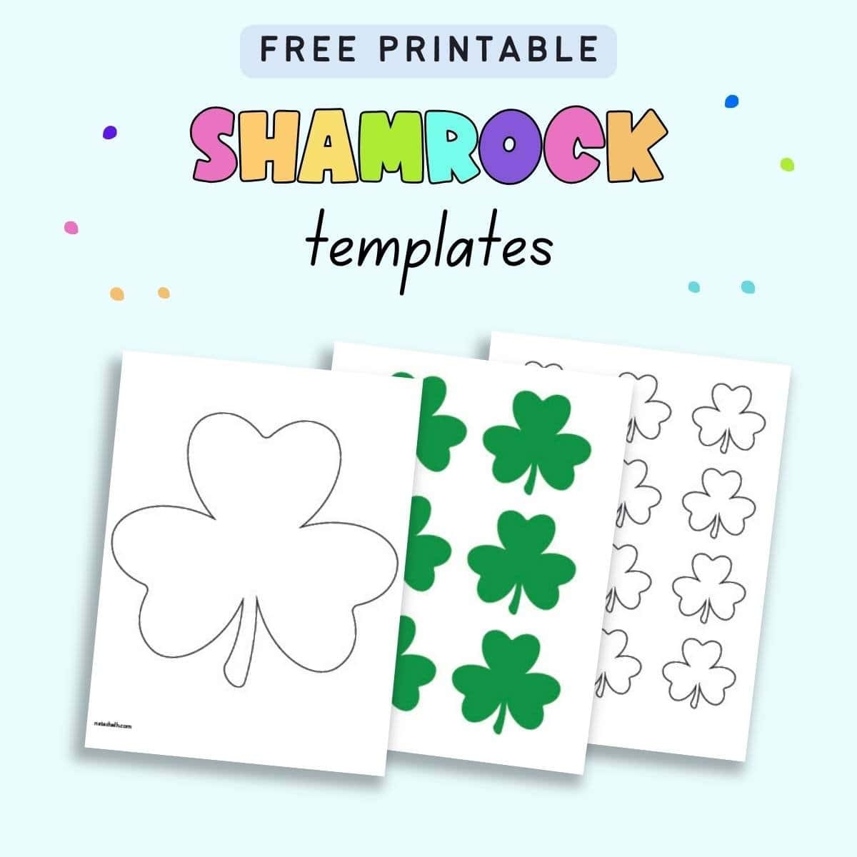 Shamrock Template Free Printable Shamrock Template Free Printable