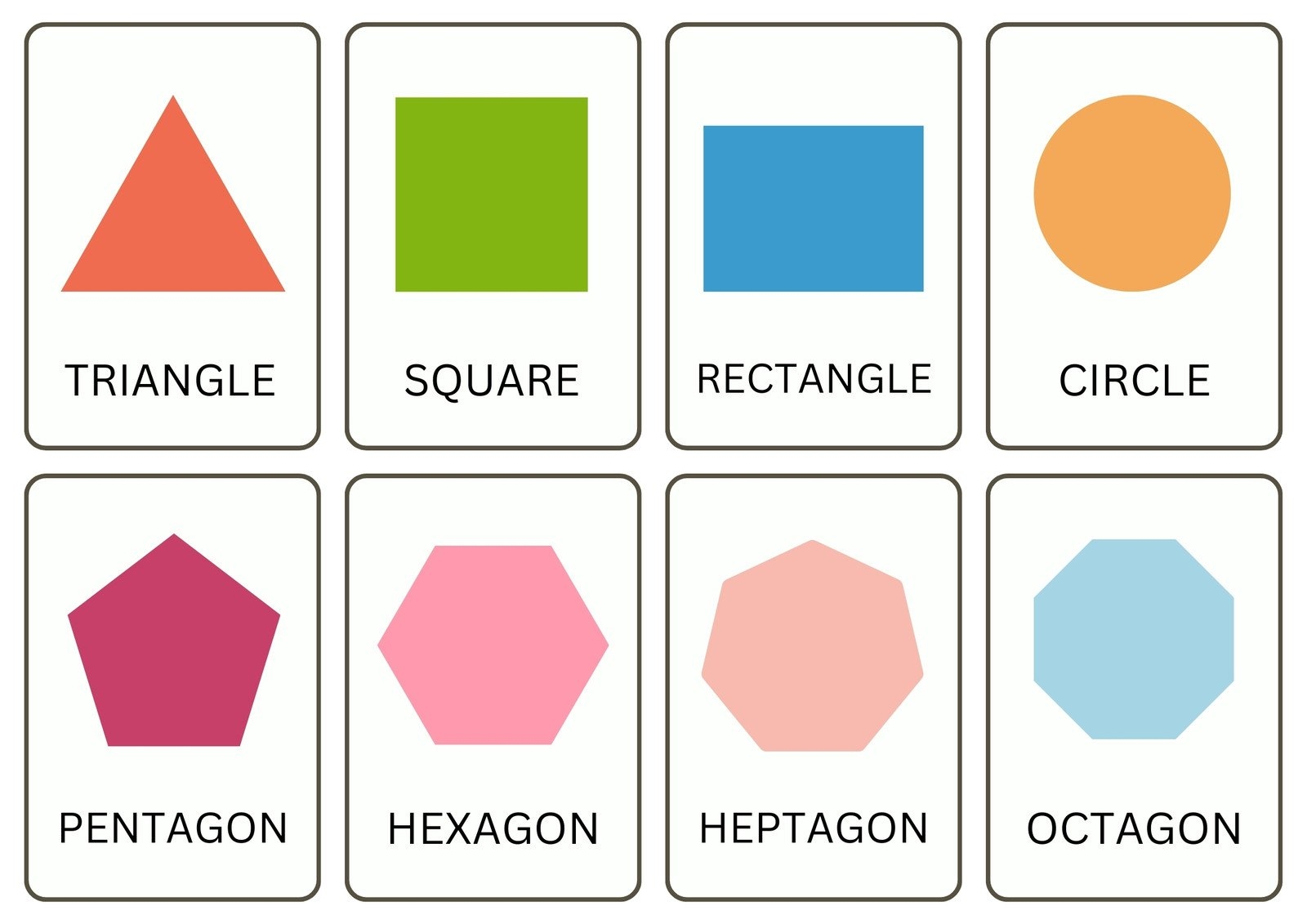 Printable Shape Templates Printable Shape Templates