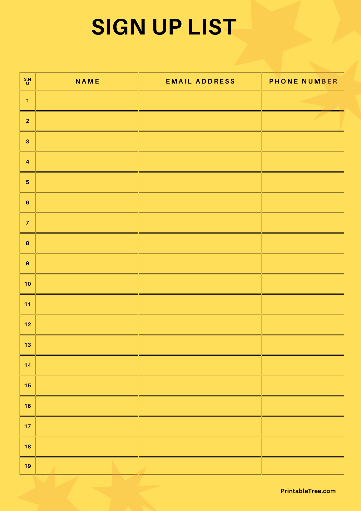 Free Printable Sign In Sheet Template Free Printable Sign In Sheet Template