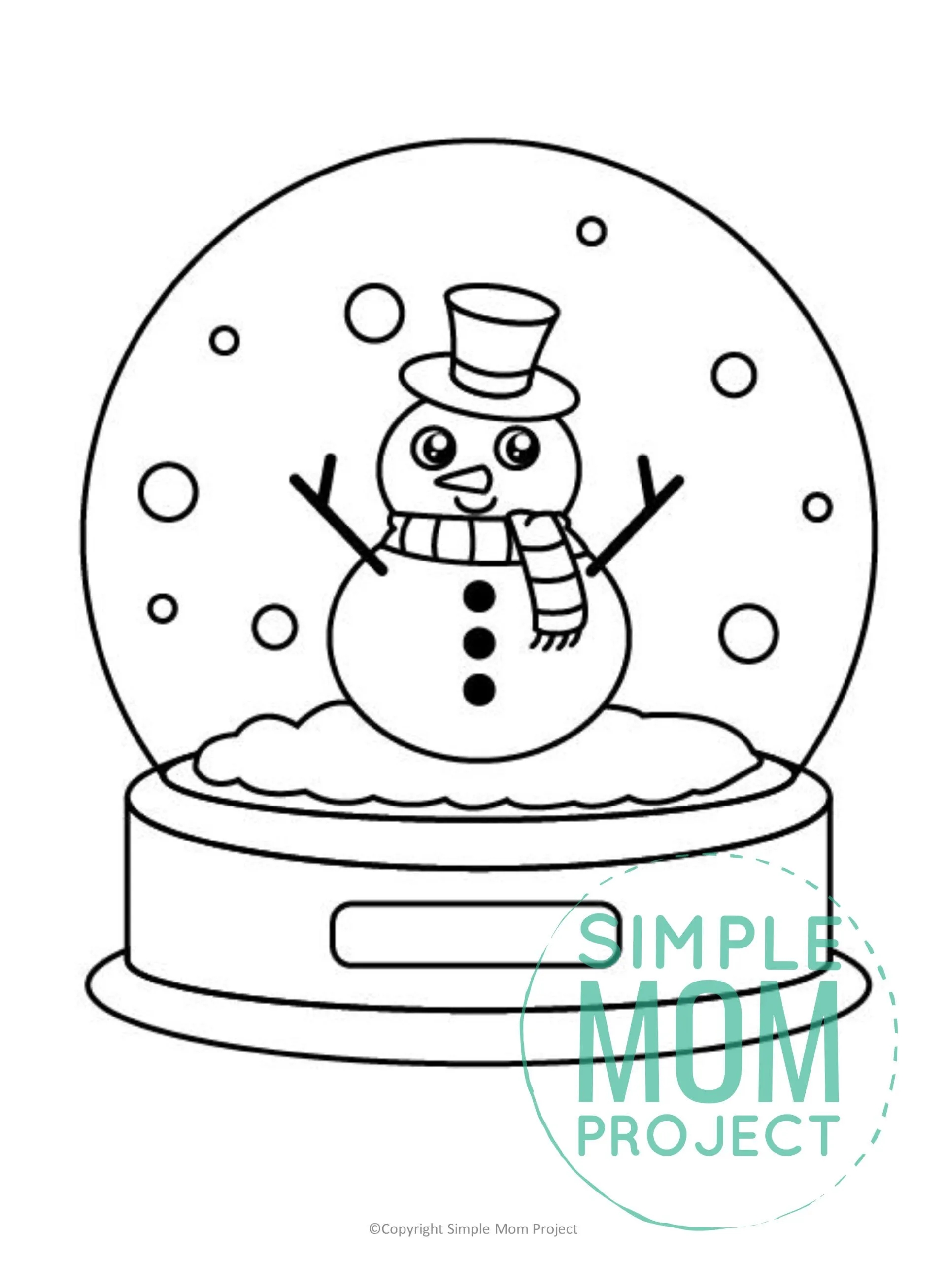 Free Printable Snow Globe Template Simple Mom Project Free Printable Snow Globe Template Simple Mom Project