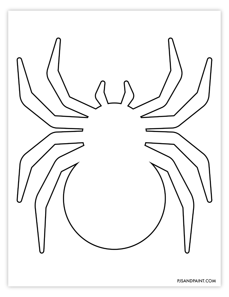 Free Printable Spider Template Pjs And Paint Free Printable Spider Template Pjs And Paint