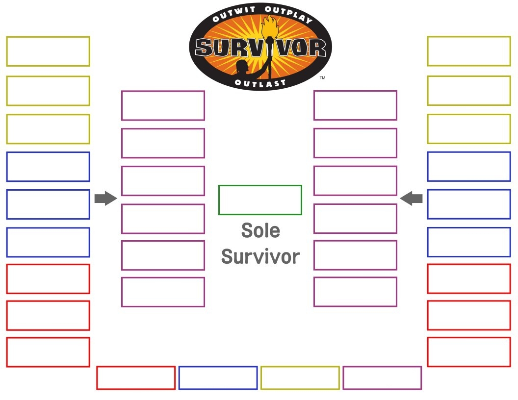 Free Printable Survivor TV Show Bracket Template Blank And Fillable Printerfriendly Free Printable Survivor TV Show Bracket Template Blank And Fillable Printerfriendly