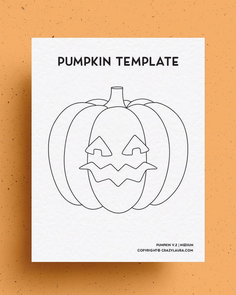 Free Pumpkin Template Stencil Printable Sheets Crazy Laura Free Pumpkin Template Stencil Printable Sheets Crazy Laura