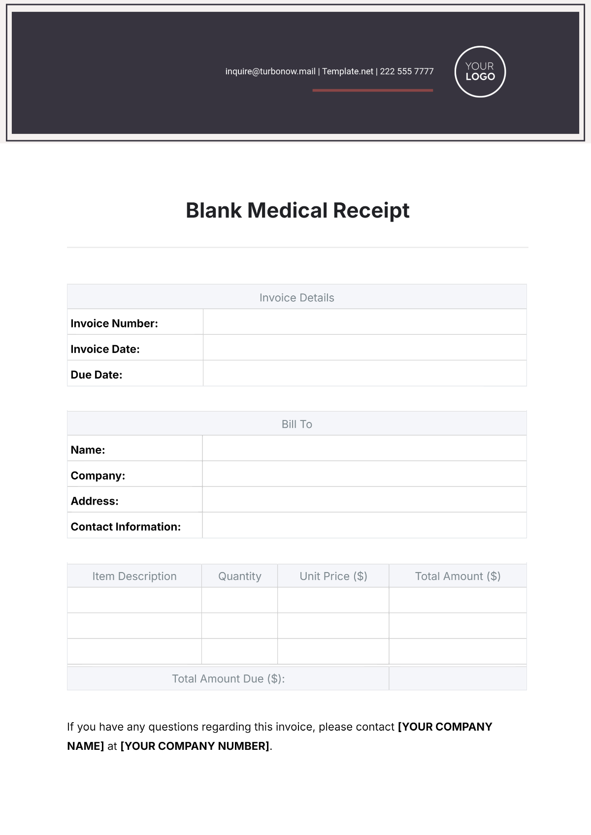 Free Sample Receipt Templates Editable And Printable Free Sample Receipt Templates Editable And Printable