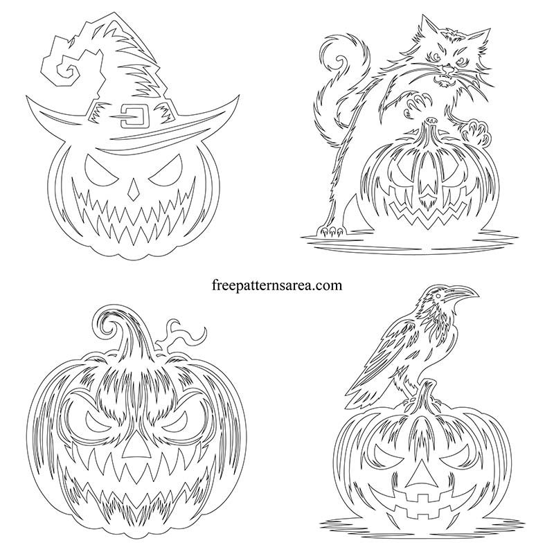 Scary Pumpkin Template Printable Scary Pumpkin Template Printable