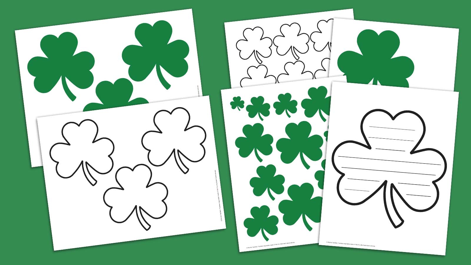 Free Shamrock Template Printable Free Shamrock Template Printable