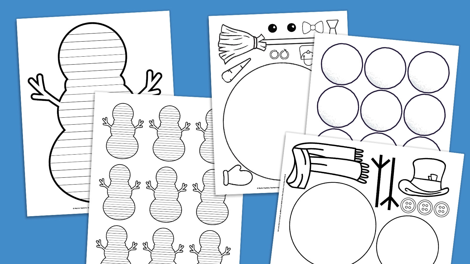 Printable Snowman Template Printable Snowman Template