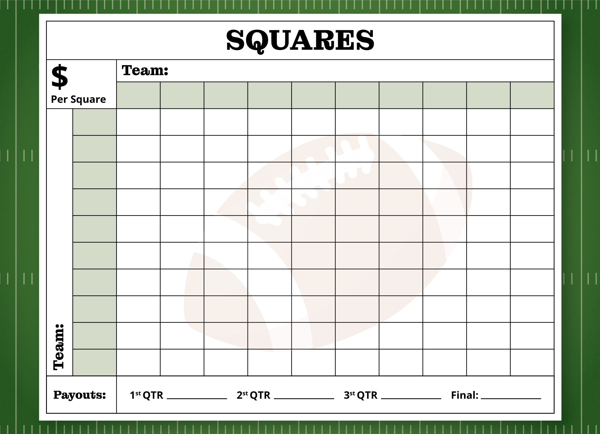 Free Super Bowl Squares Google Docs Templates Gdoc io Free Super Bowl Squares Google Docs Templates Gdoc io