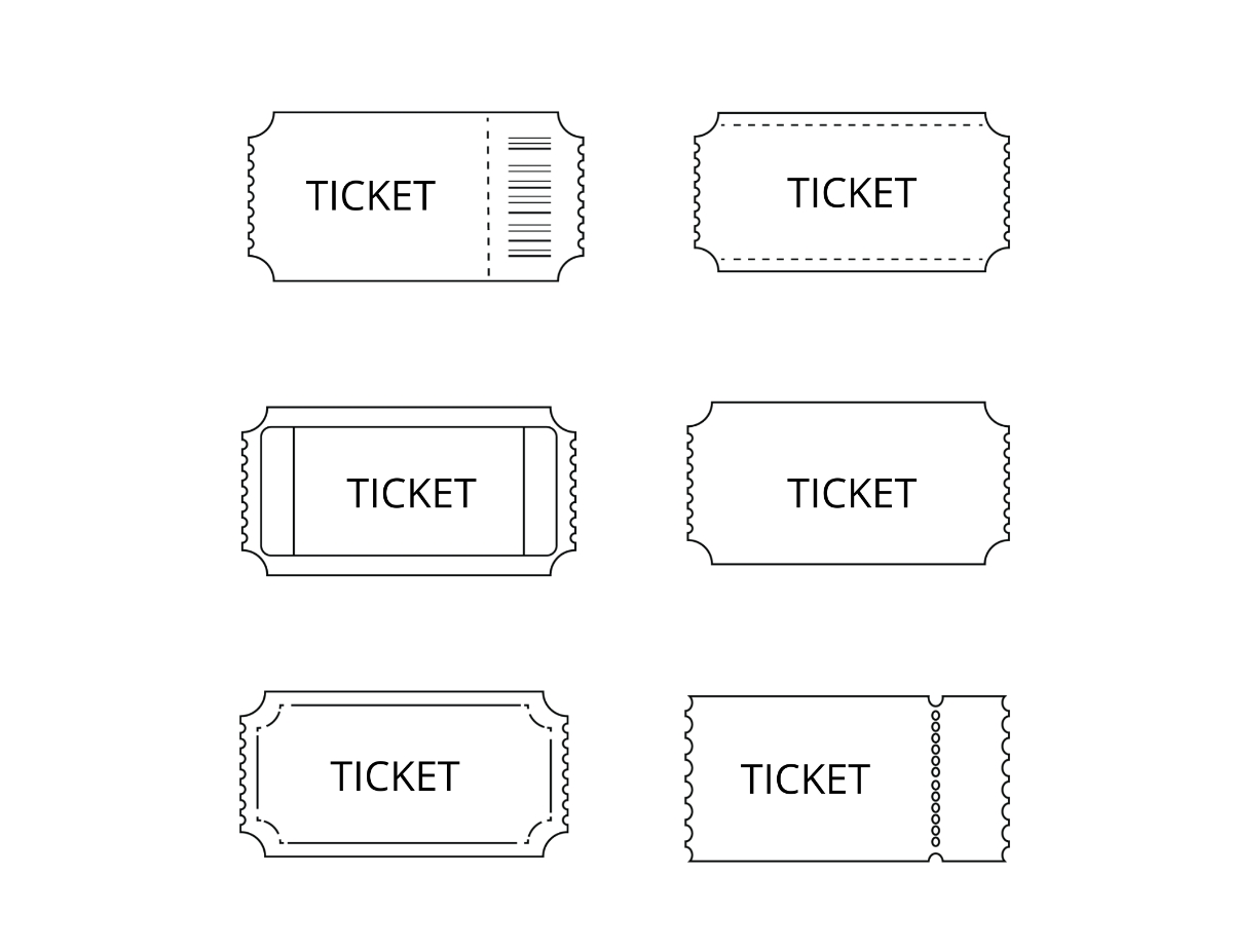 Free Ticket Templates Editable And Printable Free Ticket Templates Editable And Printable