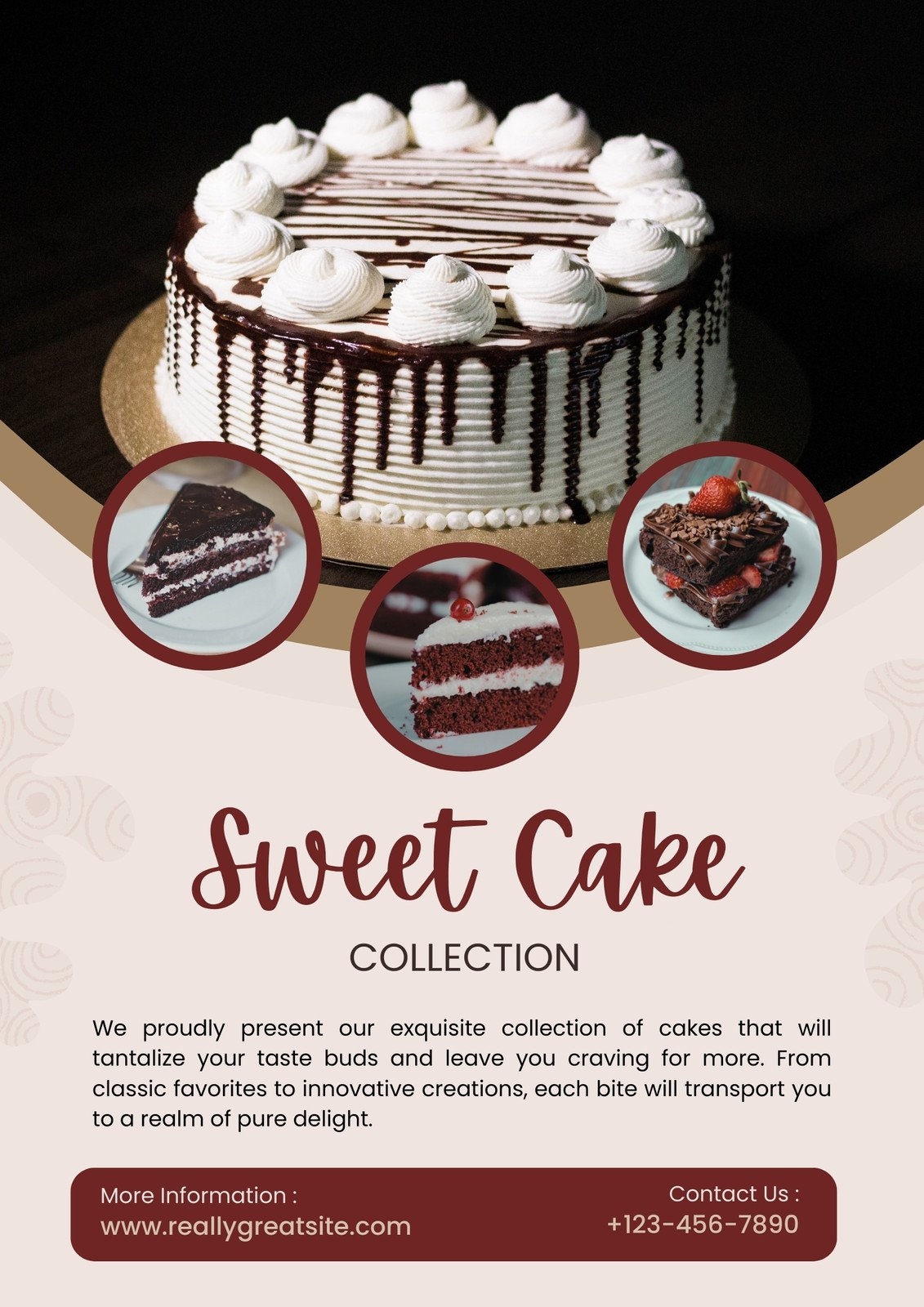 Free To Print And Edit Cake Flyer Templates Canva Free To Print And Edit Cake Flyer Templates Canva