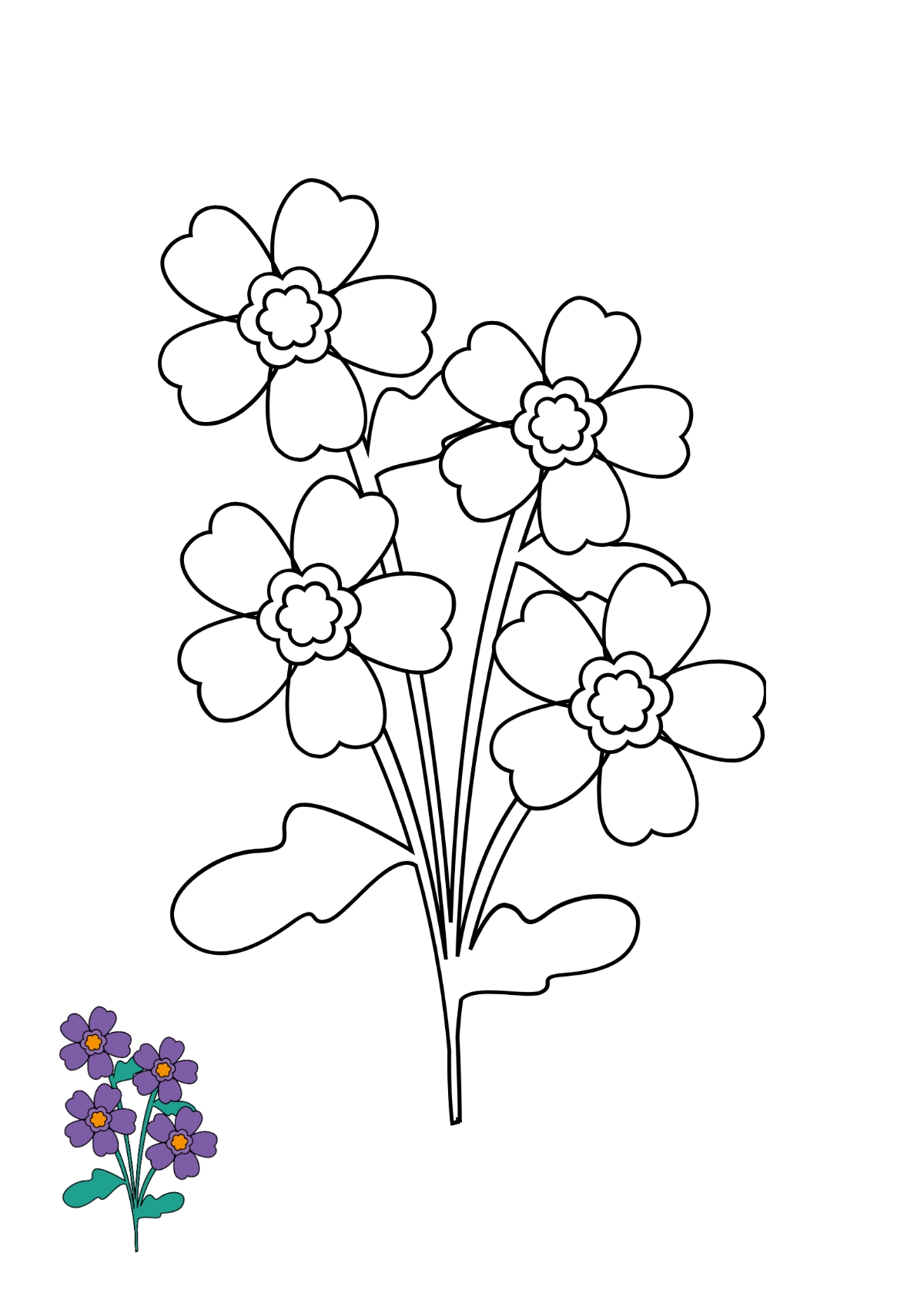 Free Watercolor Floral Coloring Page Template To Edit Online Free Watercolor Floral Coloring Page Template To Edit Online