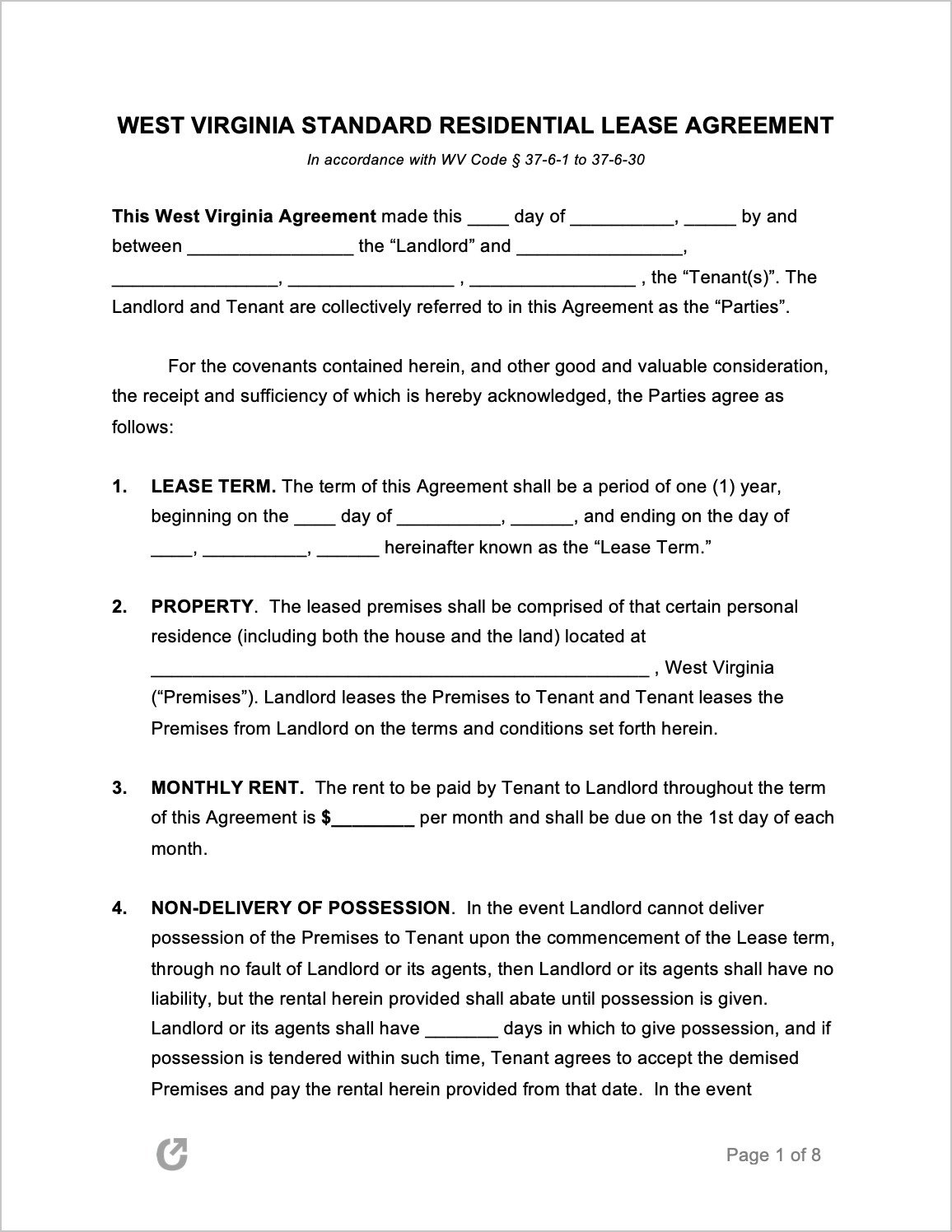 Rental Lease Template Printable Rental Lease Template Printable