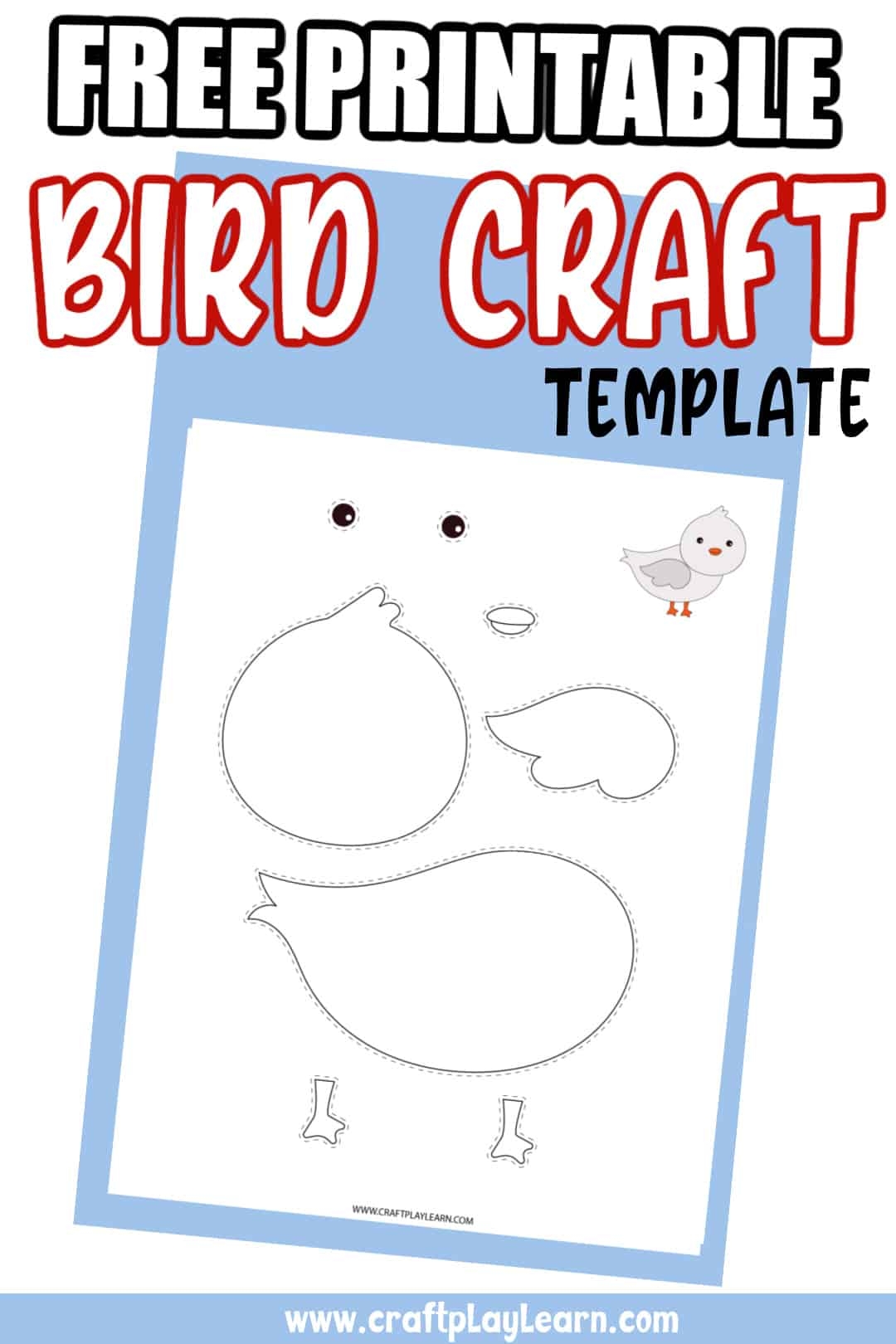 Fun Printable Bird Template For Kids Craft Play Learn Fun Printable Bird Template For Kids Craft Play Learn