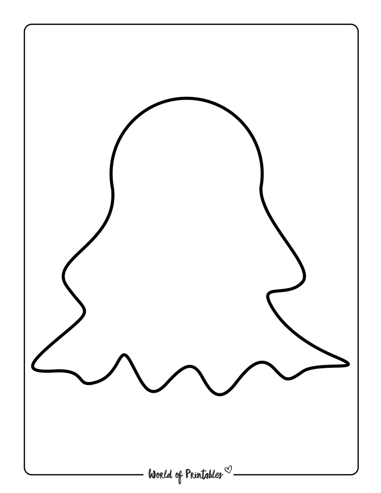 Ghost Printable Template Ghost Printable Template