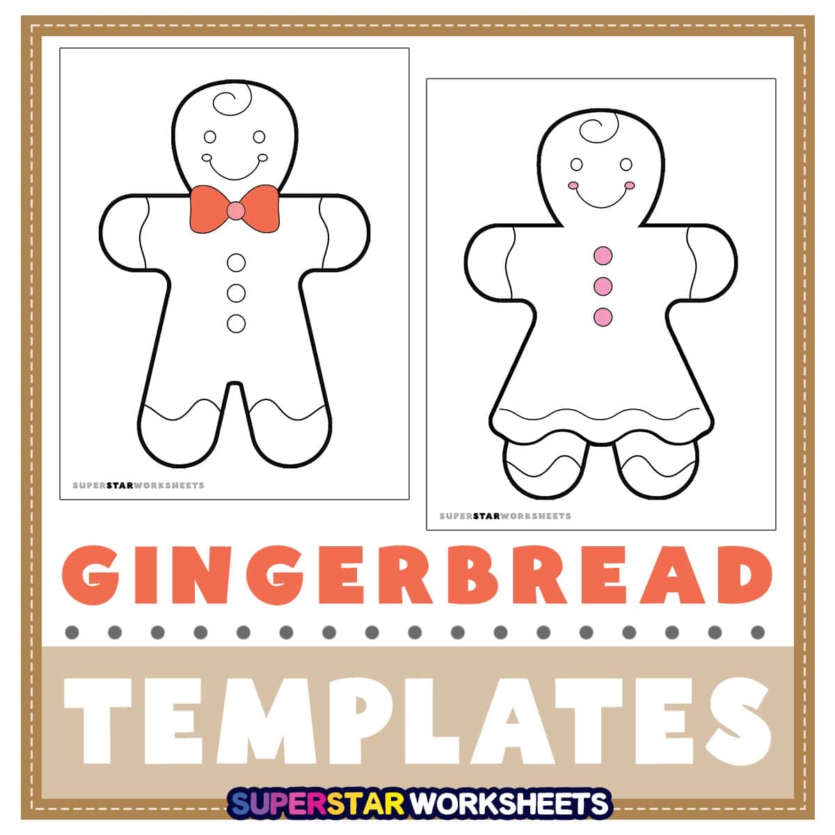 Gingerbread Man Template Printable Gingerbread Man Template Printable