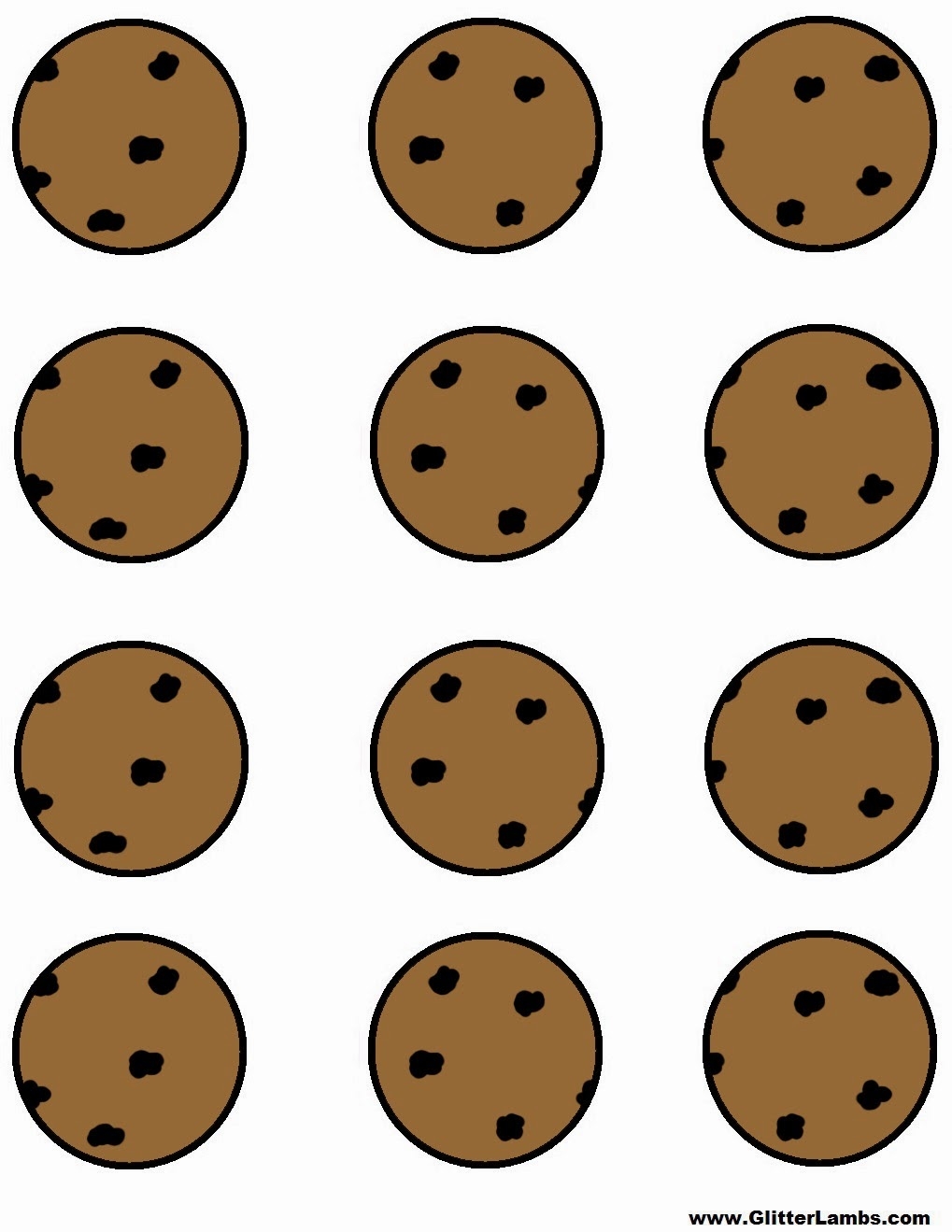 Glitter Lambs Cookie Monster Food Label Cards And Free Printable Chocolate Chip Cookie And Milk Cupcake Topper Templates For A DIY Cookie Monster Birthday Party Glitter Lambs Cookie Monster Food Label Cards And Free Printable Chocolate Chip Cookie And Milk Cupcake Topper Templates For A DIY Cookie Monster Birthday Party