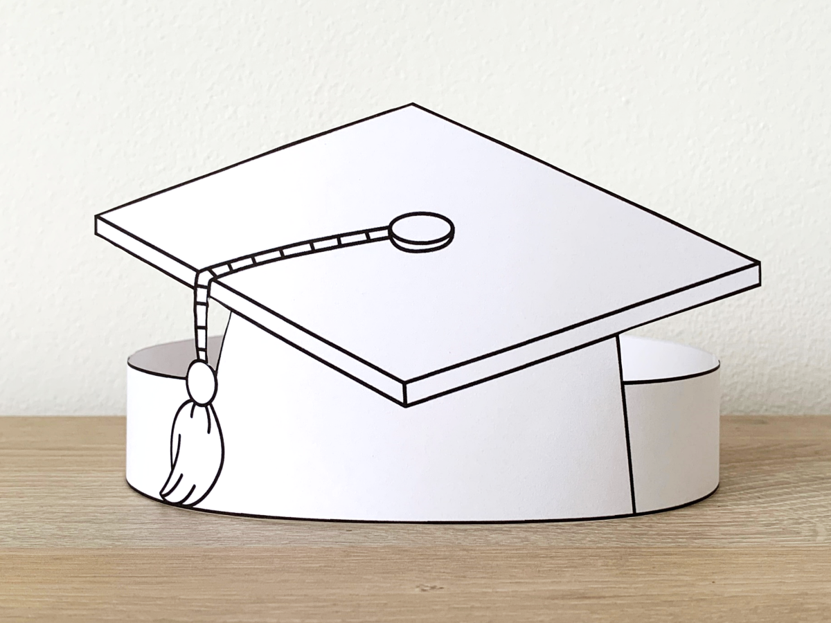 Graduation Hat Paper Headband Printable Coloring Made By Teachers