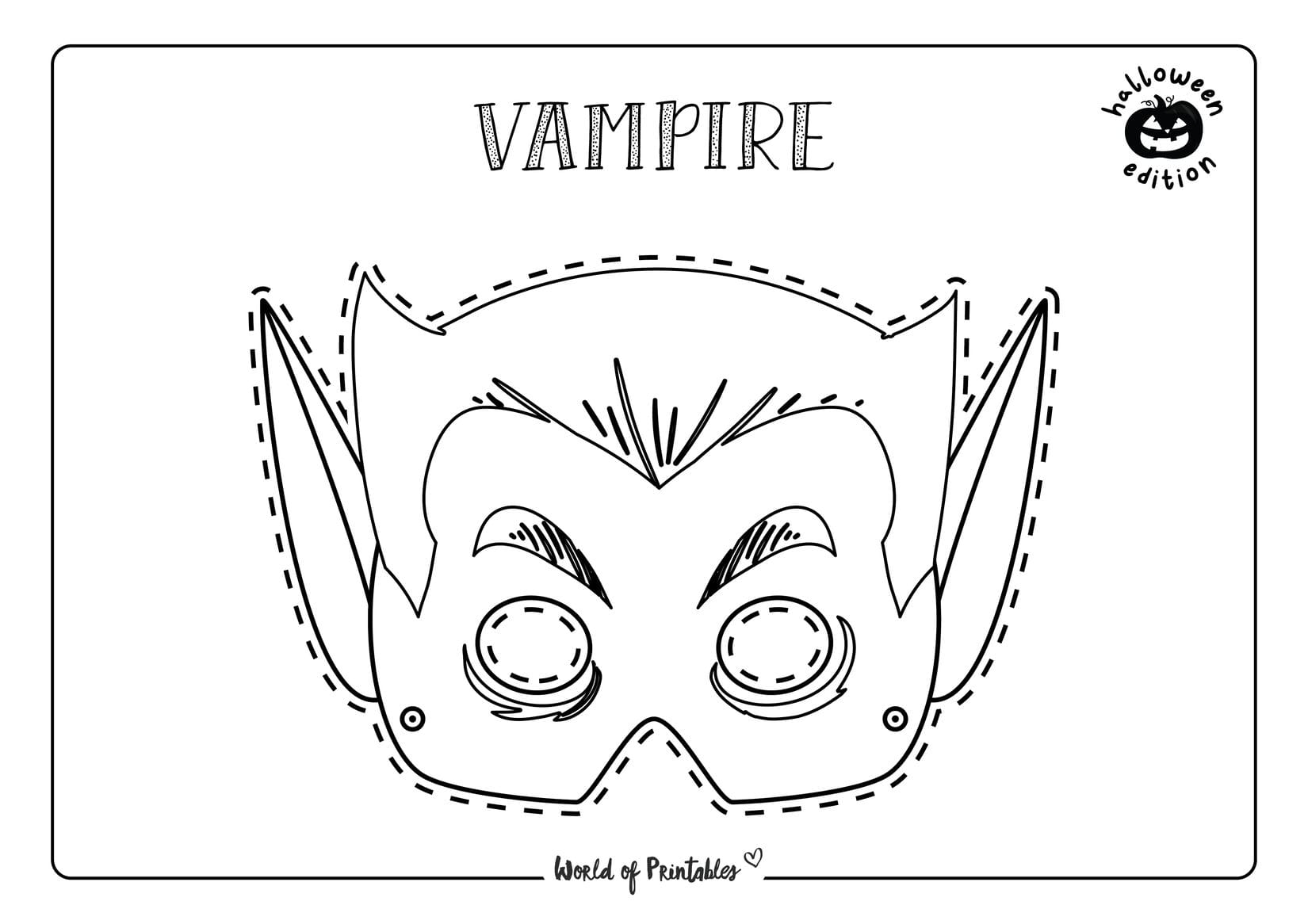 Halloween Mask Printables World Of Printables Halloween Mask Printables World Of Printables