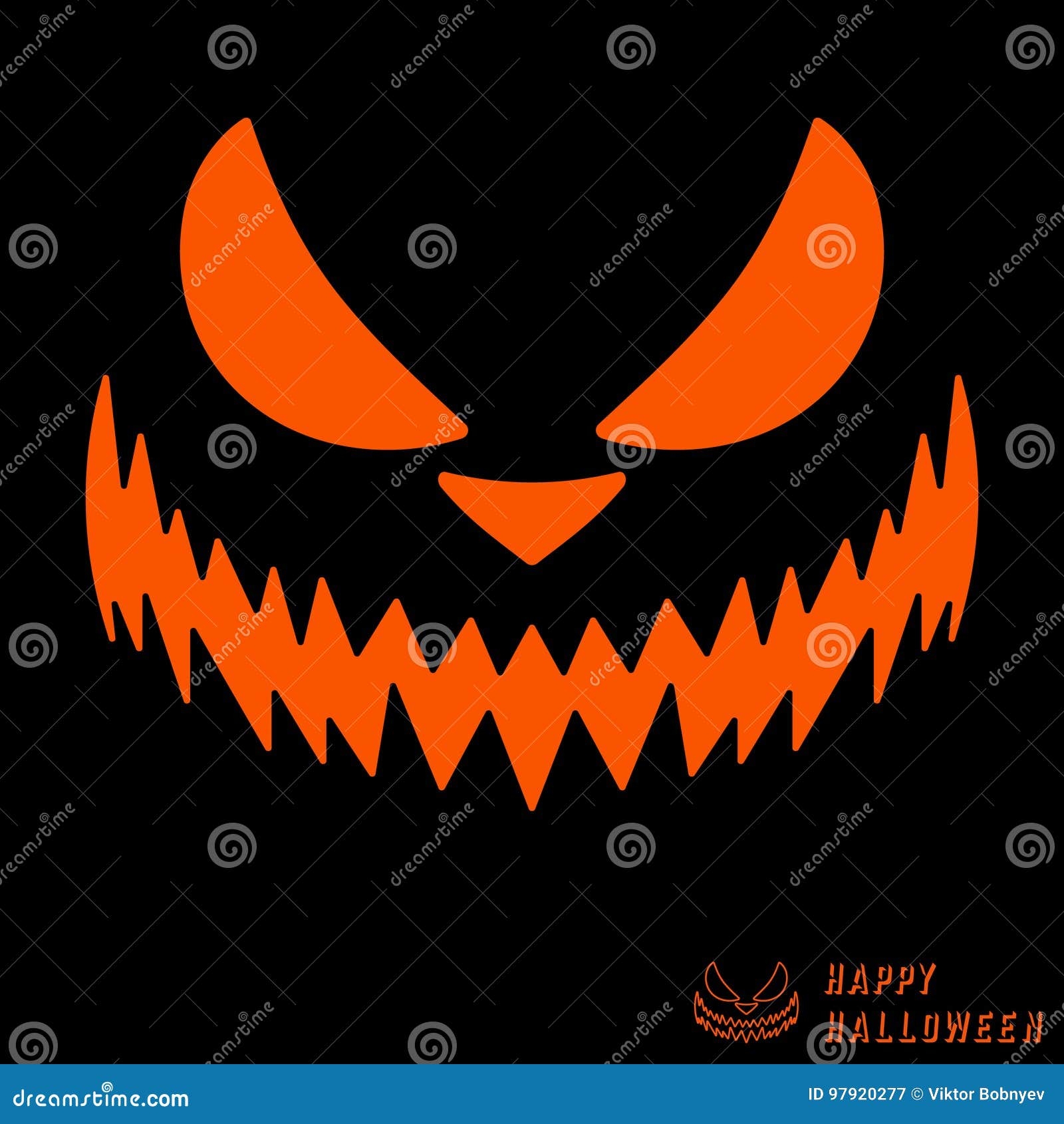 Halloween Scary Pumpkin Template Stock Vector Illustration Of Black Jack 97920277 Halloween Scary Pumpkin Template Stock Vector Illustration Of Black Jack 97920277