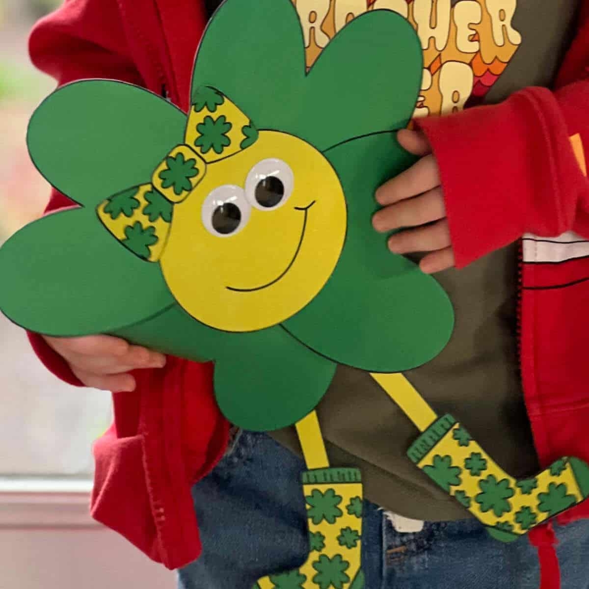 Happy Four Leaf Clover Craft Template Sunshine And Rainy Days Happy Four Leaf Clover Craft Template Sunshine And Rainy Days
