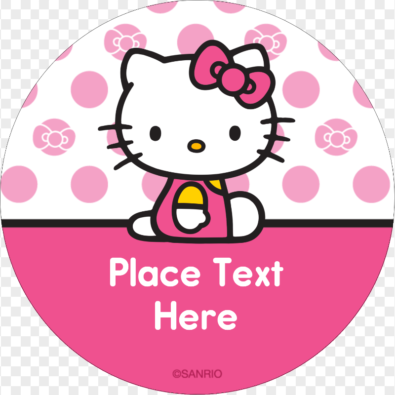 Hello Kitty Text Round Template HD Transparent PNG Citypng Hello Kitty Text Round Template HD Transparent PNG Citypng