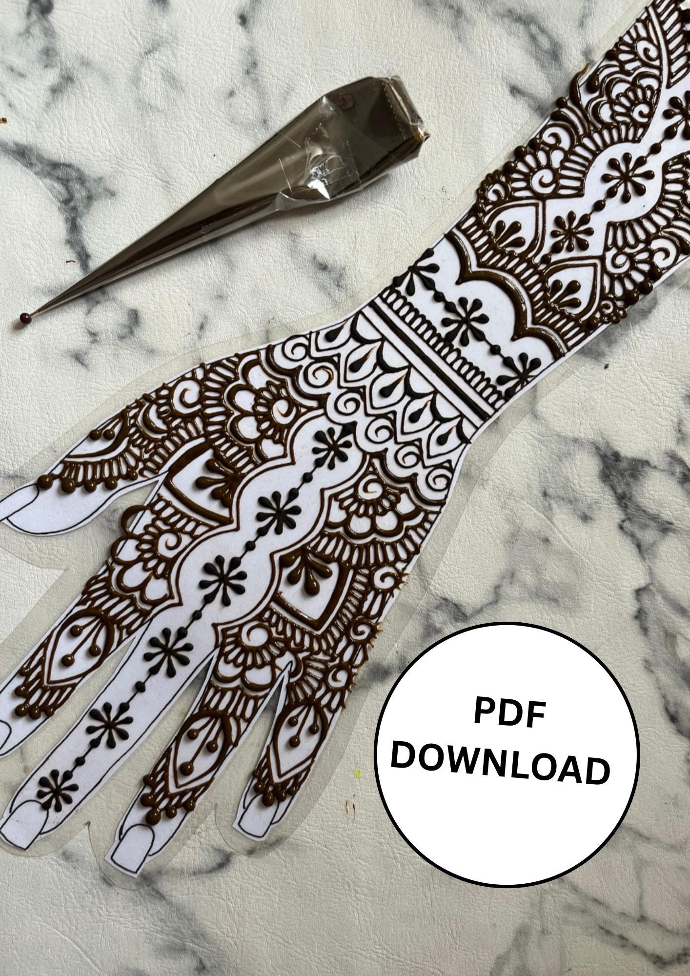 Henna Templates A Selection Of Hands Feet And Grid Templates For Henna Art Practice A4 PDF Download Etsy Ireland