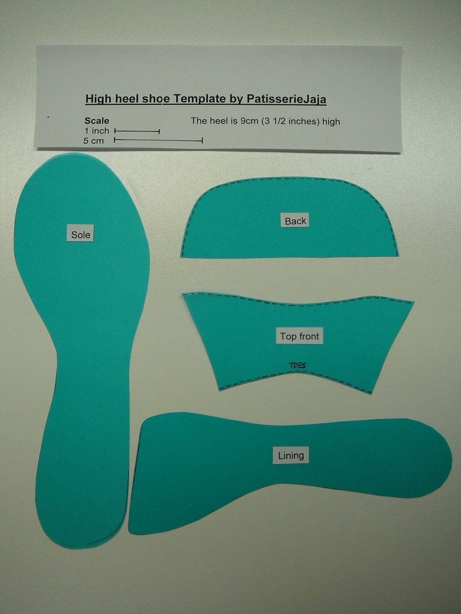 High Heel Shoe Template CakeCentral High Heel Shoe Template CakeCentral