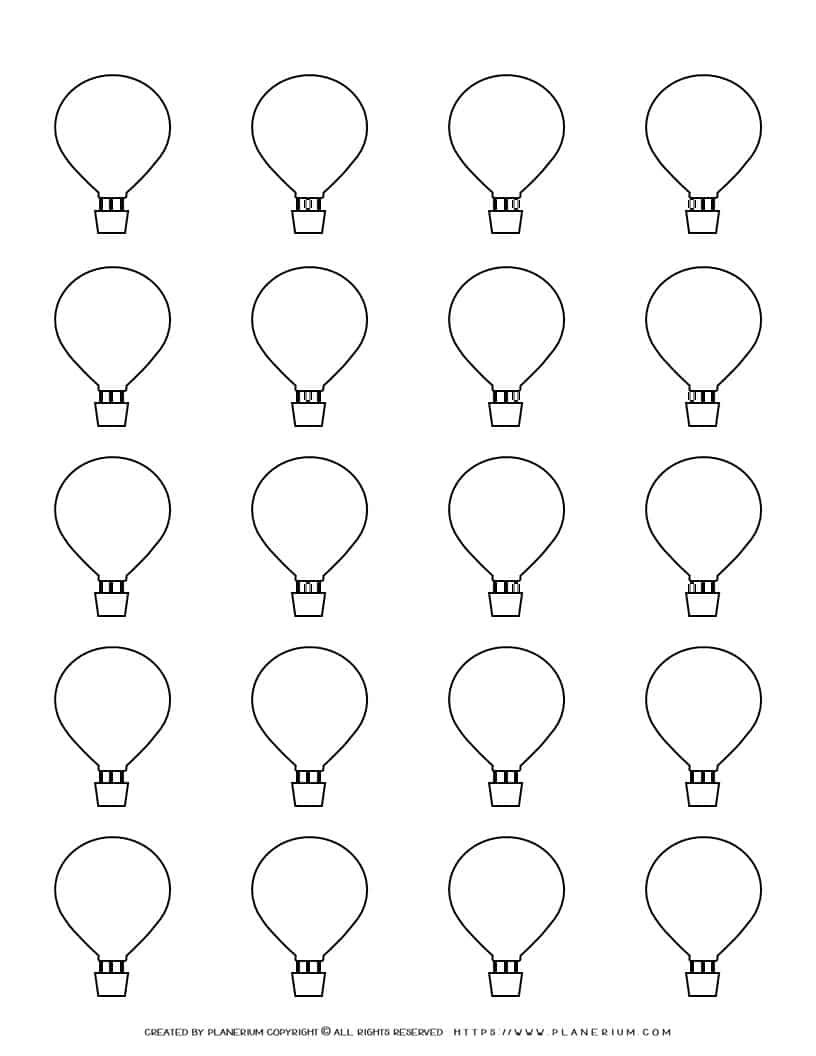 Printable Balloon Template Printable Balloon Template
