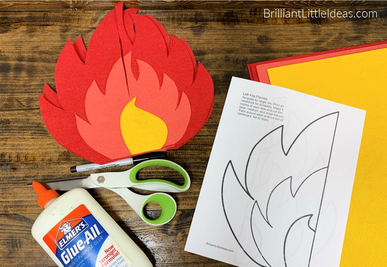 Printable Flame Template Printable Flame Template