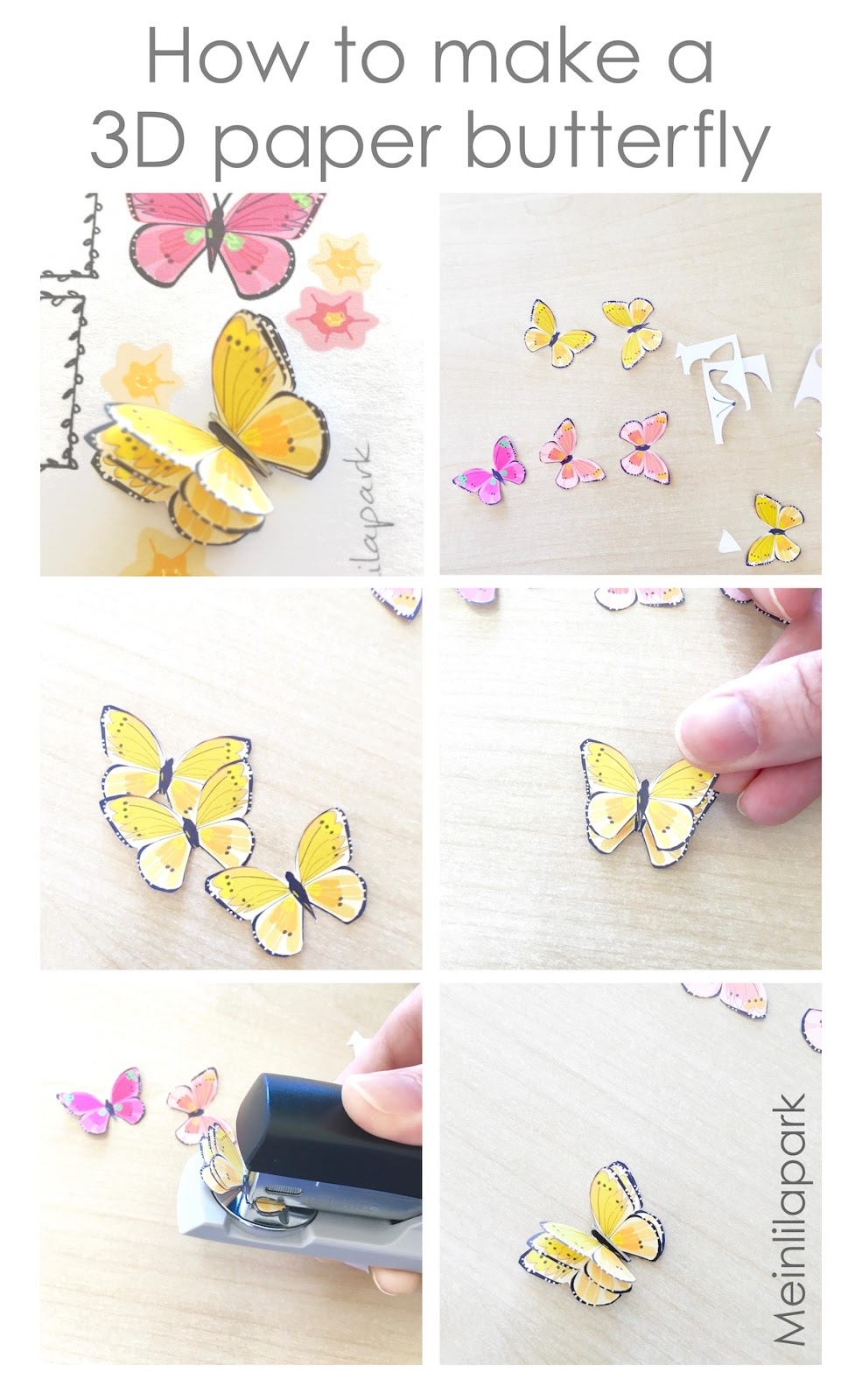 Free Printable 3d Butterfly Template Free Printable 3d Butterfly Template
