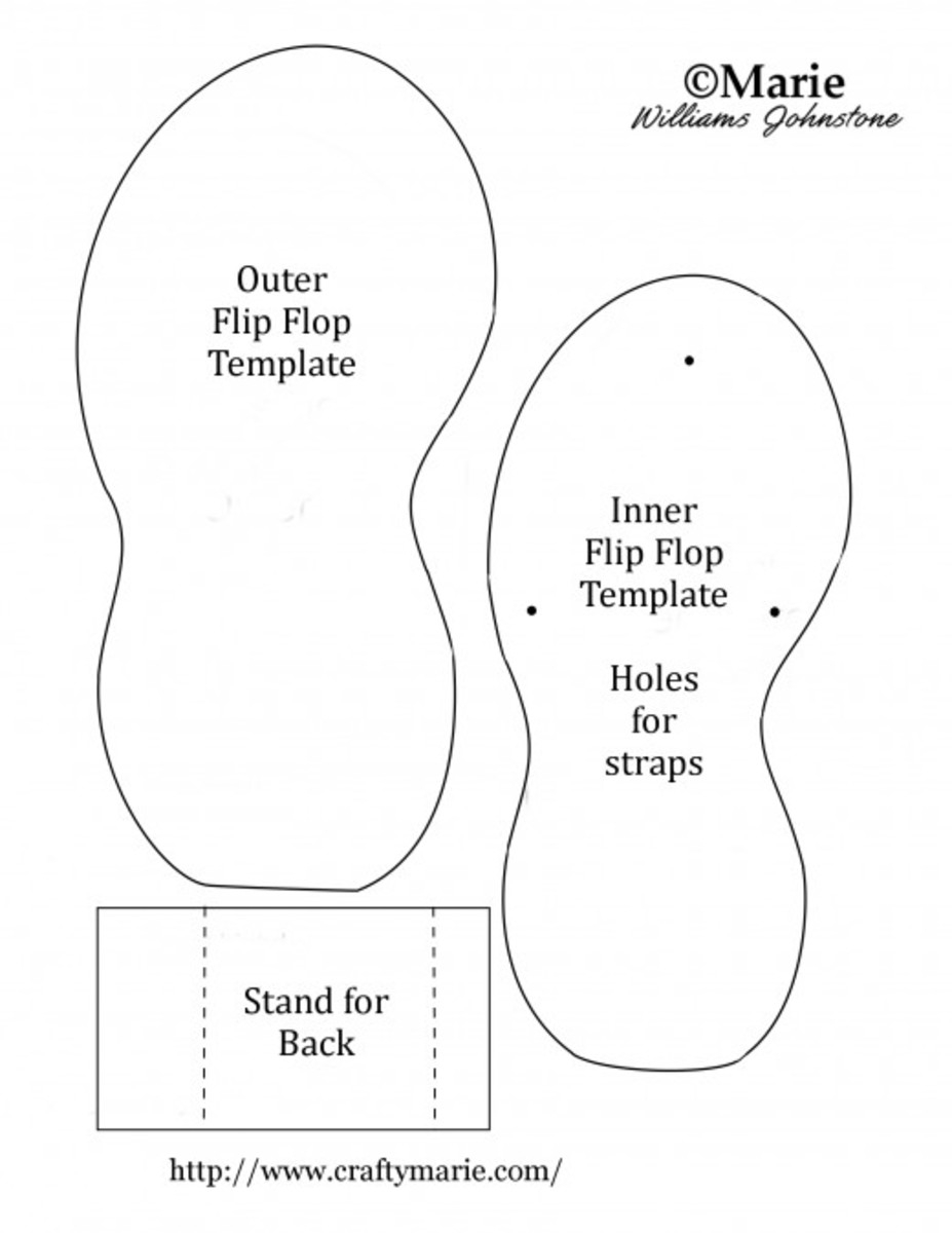 How To Make A Flip Flop Card With Printable Template HubPages How To Make A Flip Flop Card With Printable Template HubPages