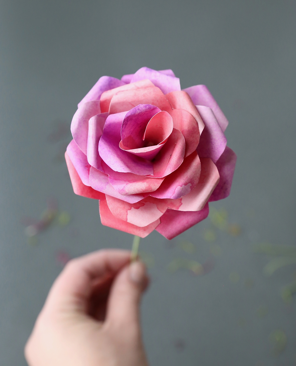 Paper Flower Template Printable Paper Flower Template Printable