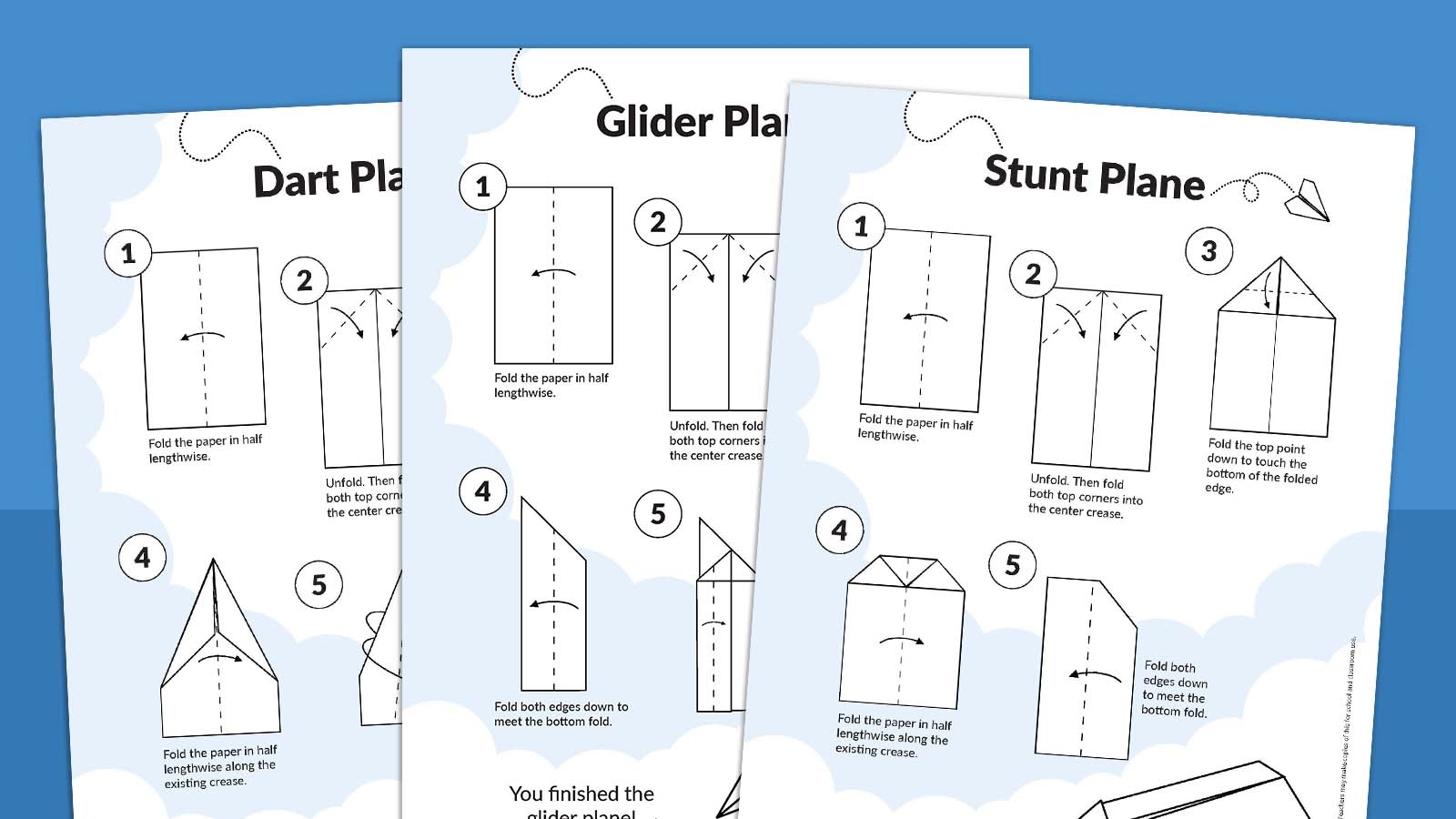 How To Make Paper Airplanes Free Printable How To Make Paper Airplanes Free Printable
