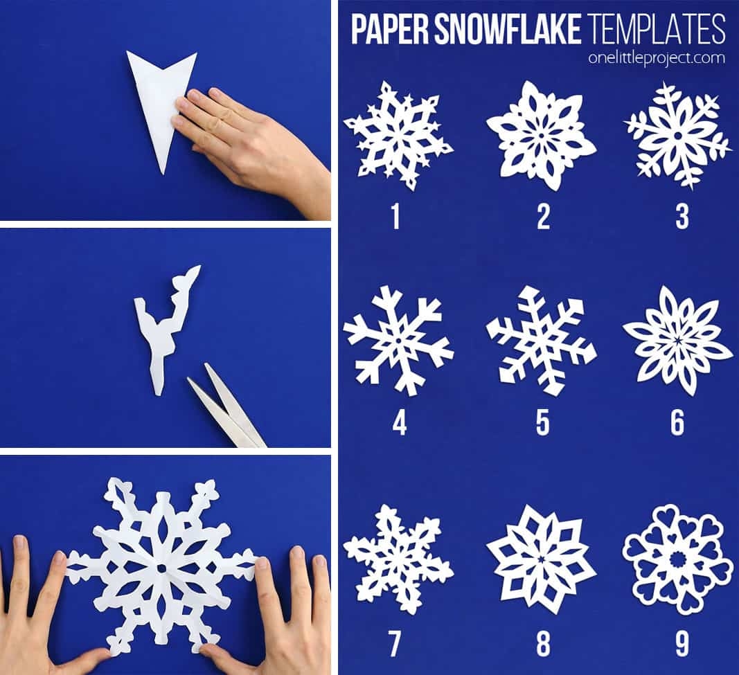 How To Make Paper Snowflakes One Little Project How To Make Paper Snowflakes One Little Project