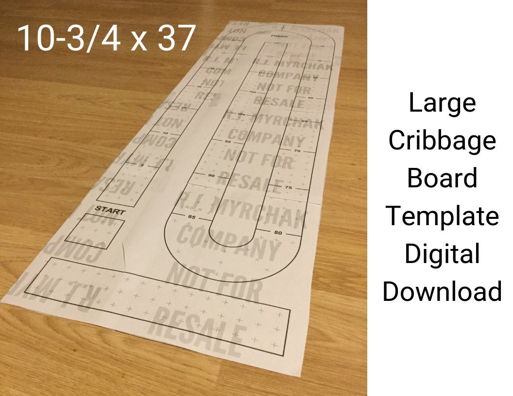 Printable Cribbage Board Template Printable Cribbage Board Template
