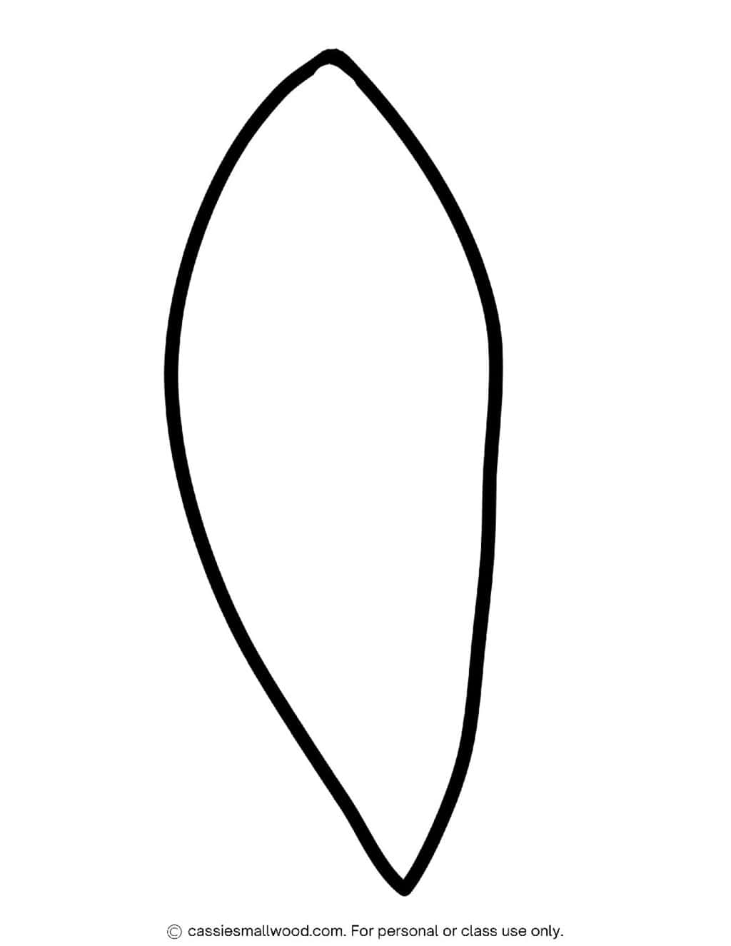 Printable Feather Template Printable Feather Template